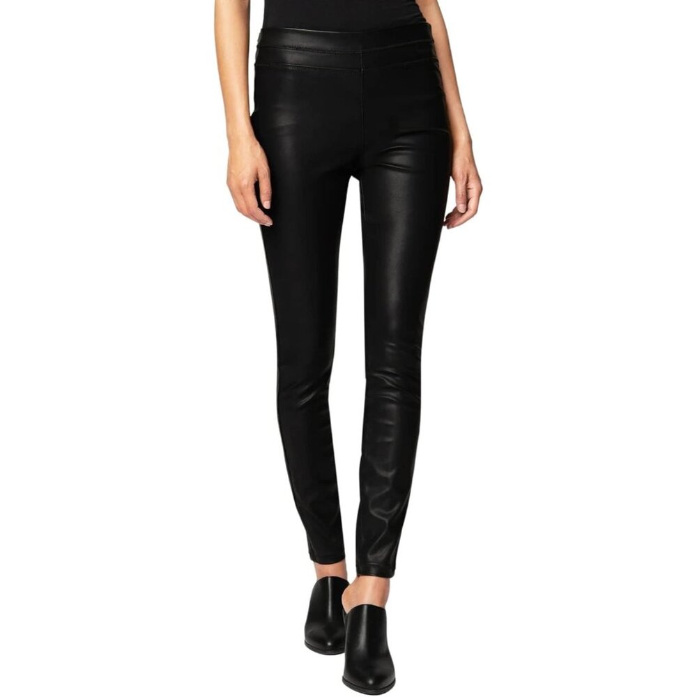 Timeless High Waist Vegan Leather Pants For Women - Tummy Control Leggings
